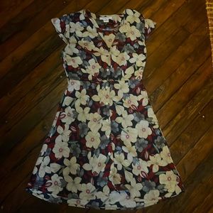 Glamorous Floral Button Down Dress